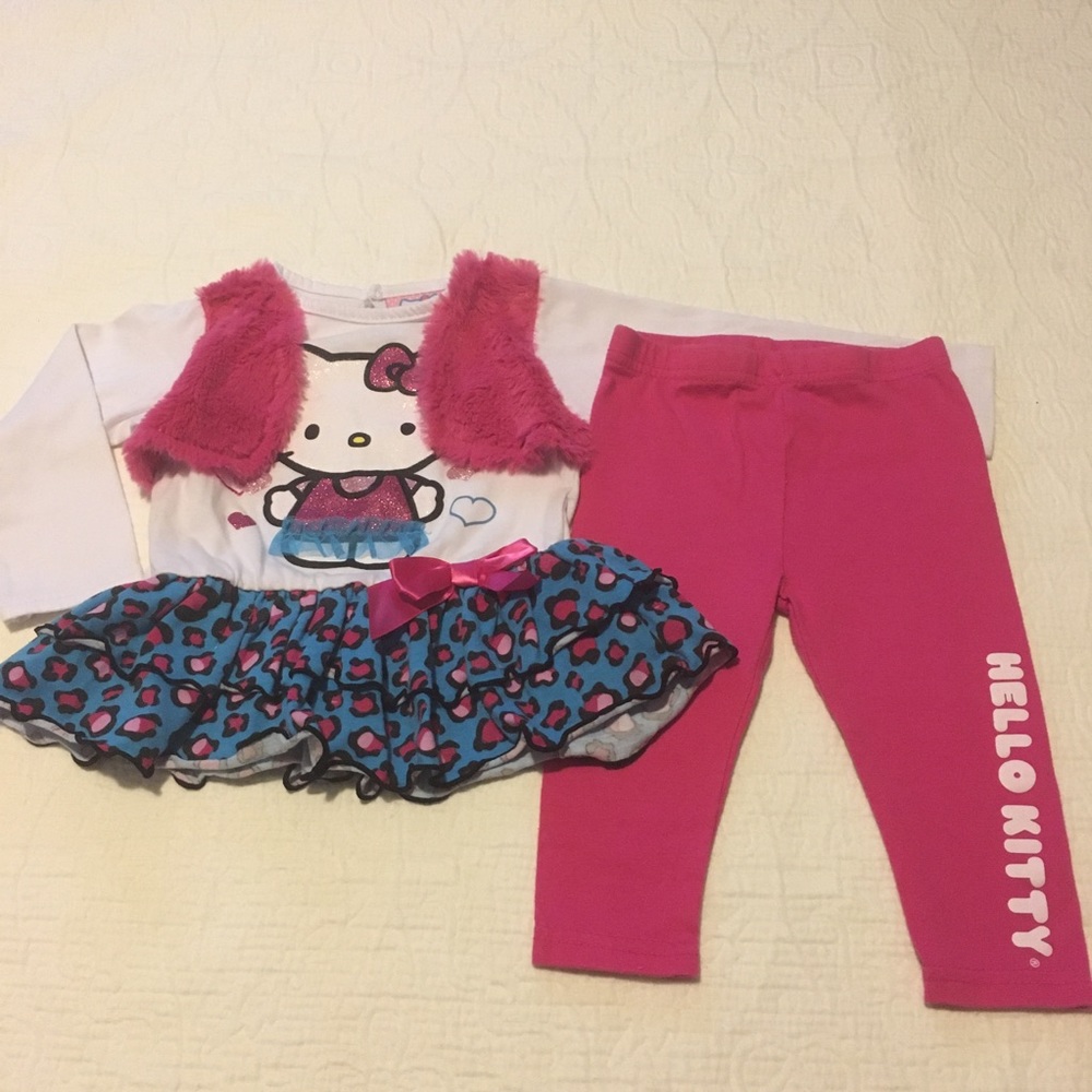12m (4/$20) 2-Pc Hello Kitty Outfit
